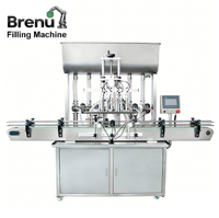 Machine de remplissage automatique Brenu pour pâtes et crèmes à haute viscosité, avec chauffage et mélange, pour beurre de karité et cosmétiques, en pots et bouteilles