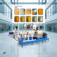 Ligne de production automatique clé en main de pâtons de pain Panko américains avec équipement d'extrusion de pâtons de pain industriels