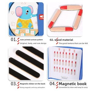 Gioco Educativo in Legno <span class=keywords><strong>con</strong></span> Magneti per Allenamento della Concentrazione, Puzzle per Pensiero Logico e Matematico, Unisex, Età 14+ - Product Image 2