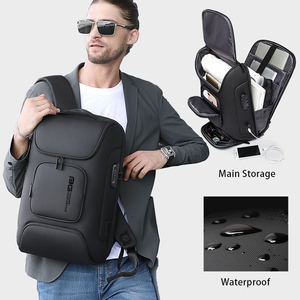 Neues Design Business Unisex USB Smart Herren Mode Wasserdichter Diebstahlsicherer Reise-Laptop-Rucksack Schultaschen für Männer - Product Image 4