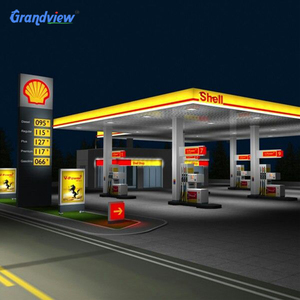 Diseño Moderno de <span class=keywords><strong>Gasolinera</strong></span> con Techo Iluminado LED para <span class=keywords><strong>Gasolinera</strong></span> - Product Image 4