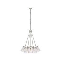 Lustre moderne en verre à branches avec abat-jour en forme de fleurs pour salon, villa, hôtel