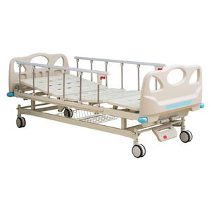 Cama de Hospital Manual Multifuncional de Acero Inoxidable con Doble Manivela para Cuidado en el Hogar - Product Image 1