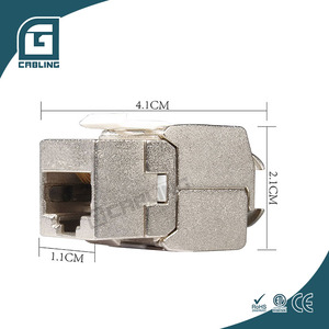 Connecteurs modulaires <span class=keywords><strong>RJ45</strong></span> Gcabling 8P8C Keystone sans outil blindés <span class=keywords><strong>Cat</strong></span> <span class=keywords><strong>6</strong></span> 6a, prises murales <span class=keywords><strong>RJ45</strong></span> Cat6 Cat6a Keystone - Product Image 5