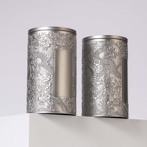 Hộp thiếc đựng đồ nhỏ bằng sắt cổ điển bán buôn, hộp thiếc đựng cà phê, trà, hộp thiếc có nắp - Product Image 2