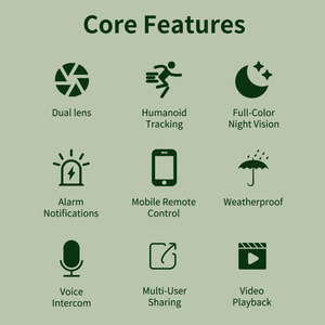 <span class=keywords><strong>Cam</strong></span>éra de sécurité WiFi 3MP d'usine OEM avec détection de mouvement, contrôle APP 180°, prise en charge WIFI6 2.4G et stockage cloud pour la vente en gros - Product Image 3