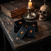 Taplak Meja Mahjong Portabel Mewah Bertema Halloween