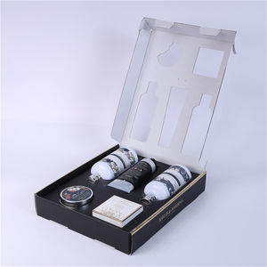 Boîte-cadeau de présentation en papier ondulé estampage à chaud pliable personnalisé intérieur rigide avec des matériaux recyclés pour l'utilisation de bougies - Product Image 4