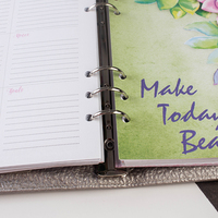 Cahier d'agenda en cuir PU souple, carnet de notes personnalisé de haute qualité, pour tous les jours, rechargeables, avec Logo gaufré