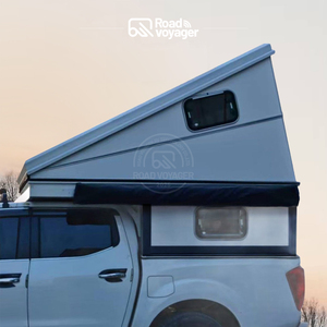 Caja de <span class=keywords><strong>Techo</strong></span> Rígida Plegable Triangular Impermeable de Diseño Moderno para Camioneta Todoterreno con Panel Sándwich Tipo RV Hilux - Product Image 2
