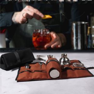 Customized Travel Bartender <b>Bag</b> <b>Kit</b> Professional Bar <b>Tool</b> Storage <b>Bag</b> Portable Bartender Tote <b>Bag</b> - Product Image 6