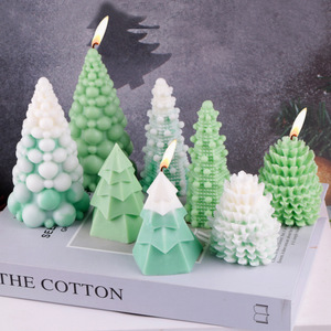 Christmas Tree <b>Candle</b> <b>Mold</b> Silicone DIY <b>Mold</b> For <b>Candle</b> Cake Jelly Making Christmas Decoration - Product Image 1