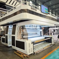 Machine de soufflage de film co-extrudé à trois couches ABC avec système IBC, production de 250-700 kg/h, machine de fabrication de film d'emballage HDPE/LLDPE