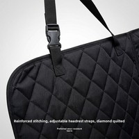 Housse de siège arrière pour chien, imperméable, style hamac, avec tissu résistant aux taches pour la rangée arrière