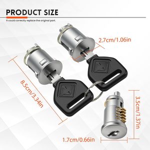 Cylindre de serrure de contacteur d'allumage pour W900L C500 T270 T300 T370 T660 T680 Remplace R56-1065-03000 R56106503000 - Product Image 2