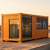 Tienda Móvil Plegable Prefabricada de 10 pies/20 pies, Contenedor Contemporáneo para Bar, Cafetería, Tienda Modular Móvil, Casa, Villa, Hotel