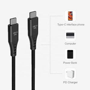 Nhà Máy USB 3.2 Gen2 Cáp 240W 100W Nhanh Chóng Sạc 10/20Gbps USB C Để C Bện Dây Dữ Liệu Cho Máy Tính Xách Tay Ngân Hàng Điện Sạc Điện Thoại - Product Image 2