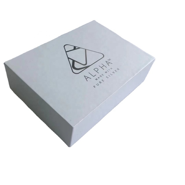 Biodegradable Rigid Cardboard Box with Custom Logo and Glossy Lamination for Shoes Packaging
