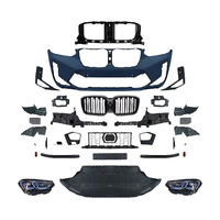 Kit de carrosserie pour BMW X3 Série G01 (2018-2021) – Amélioration style Power avec phares LED, feux arrière, calandre, pare-chocs et jupes latérales en plastique – Nouveau, à fixer par boulons