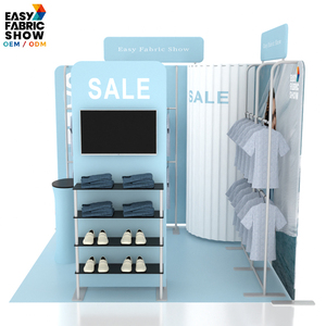 Support de toile de fond portable, stand d'exposition <span class=keywords><strong>pop</strong></span>-up, stand d'exposition en tissu de style féminin pour salon professionnel temporaire - Product Image 3
