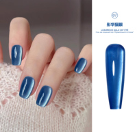 Gel uv pour ongles œil de chat gala de luxe conception populaire couleur personnalisée tremper le gel pour ongles œil de chat sans hema