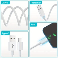 Câble de charge rapide USB Type C 5A OD3.8 pour iPhone 15 16 ProMax, câble de données Type-C pour Samsung Galaxy Xiaomi Huawei