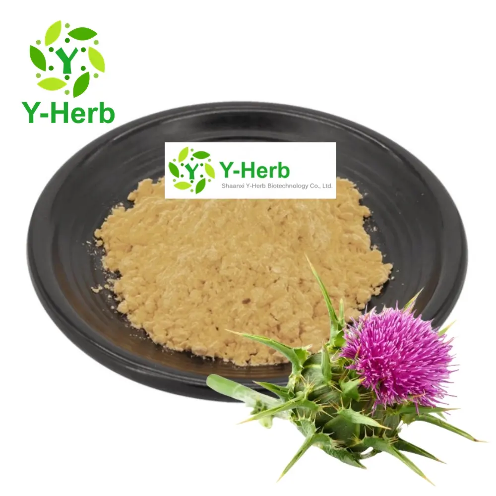 Silymarin Silybin 30%-65% HPLC 80% UV Milk Thistle Silymarin Acetone/Ethanol/Ethyl Acetate Extract