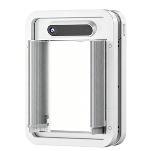 Porte intelligente pour animaux de compagnie avec <span class=keywords><strong>reconnaissance</strong></span> faciale, caméra 2K, audio bidirectionnel, contrôle à distance par application, résistante aux UV, anti-insectes, pour chats et chiens - Product Image 2