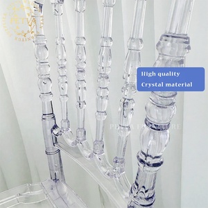 Top tiệc rõ ràng <span class=keywords><strong>Acrylic</strong></span> bàn đám cưới và ghế Napoleon giá với đệm cho Tiffany ghế - Product Image 3