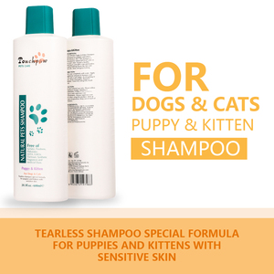 TOUCHPAW Champú Limpiador <span class=keywords><strong>para</strong></span> Cachorros <span class=keywords><strong>y</strong></span> Gatitos Tratamiento de Piel Sensible sin Lágrimas <span class=keywords><strong>para</strong></span> Perros Gatos Abrigo Cuidado de Mascotas Champú Orgánico - Product Image 2