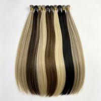 Extensions capillaires Nano Ring à succès, perles Nano recouvertes de silicone, sans perte, douces, 100 % cheveux humains vierges pour femmes