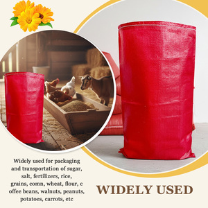 <span class=keywords><strong>Saco</strong></span> Tejido de Polipropileno Rojo de Uso Múltiple, Venta al <span class=keywords><strong>por</strong></span> Mayor de Fábrica, Duradero, 25 kg, de Jiangsu, para Granos Agrícolas a Granel - Product Image 3