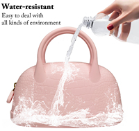 Sac à main étanche en Silicone pour femmes, pochette à la mode pour dames, poignée supérieure, sacoche de maquillage, sacs à cosmétiques, vente en gros
