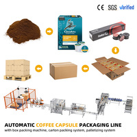 Machine automatique de remplissage et de scellage de capsules de café K Cup, ligne de machines d'emballage en carton