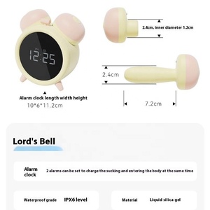 Nouvel Arrivage : Vibrateur de Luxe pour Adultes en ABS, Tendance, Contrôle par Application, Jouets Sexuels Intelligents, <span class=keywords><strong>Horloge</strong></span> de Table Intérieure, Réveil Féminin à Motif Dessin Animé - Product Image 5