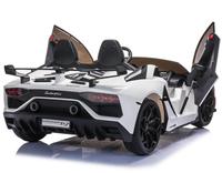 Voiture électrique pour enfants sous licence LAMBORGHINI, 2 places, télécommande 2.4G, portes à ciseaux, 12V, voiture à batterie pour enfants