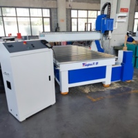 Machine à graver sur bois CNC TJ-1325 avec commande Syntec DSP, broche unique, moteur 6KW, fonctions de sculpture/tournage/gravure/tournage