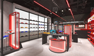 Hot personnalisé Sport vêtements présentoir à la mode au détail <span class=keywords><strong>Sneaker</strong></span> boutique meubles décoration à la mode Sport boutique Design d'intérieur - Product Image 3