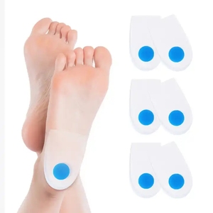 Sepatu Bantalan Tumit Gel Silikon Setengah yang Dapat Dilepas untuk Mengatasi Nyeri Warna Biru Ukuran S/<span class=keywords><strong>M</strong></span>/L/XL - Product Image 3