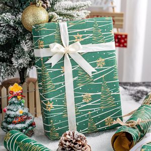 Yarcony Kraft Christmas Tree <b>Wrapping</b> <b>Paper</b> 17 Inch X 33 Feet Recyclable Gift Craft <b>Paper</b> - Product Image 2
