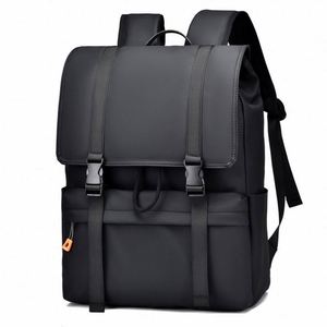 Mochila Casual Impermeable para Hombre, Diseño 2024, con Logotipo Personalizado, Cierre de Cremallera de Cuero Genuino, Capacidad de 36-55L, Poliéster - Product Image 1