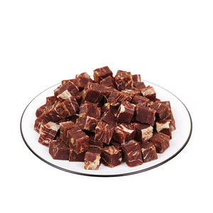 Comida para mascotas al por mayor de fábrica que contiene fibra dietética alta en proteínas baja en copos de nieve carne en cubitos aperitivos para perros entrega rápida - Product Image 1