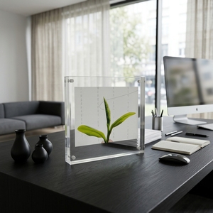 Custom Square Clear Acrylic Magnetic Display Blocks 4x4 Lucite Block <strong>Frame</strong> <strong>Perspex</strong> Sandwich <strong>Picture</strong> <strong>Frame</strong> for Decor - Product Image 2