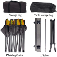 Tabouret moelleux pour Camping, ensemble de 4 chaises, tabouret, léger et transportable, dessin animé