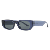 2024 nouveautés en plastique rectangle mode lunettes de soleil uv 400 logo personnalisé large temple lunettes de soleil pour femmes hommes