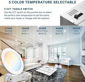 Lámpara LED Comercial Empotrada en el Techo, Iluminación Interior sin Marco, Alimentación por CA, Regulable, Aluminio Negro, Blanco Neutro 4100K - Product Image 3