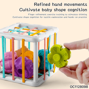 Juguetes Montessori Divertidos y Creativos para la Coordinación Mano-Ojo, Bloques de Plástico Apilables para Aliviar el Estrés, Juguete OEM Personalizable para Bebés de <span class=keywords><strong>6</strong></span> <span class=keywords><strong>Meses</strong></span> - Product Image 4