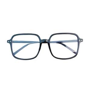 Montures de lunettes carrées R4-8920 extra larges en acétate, anti-UV et anti-lumière bleue, unisexe, avec rivets à points - Product Image 4
