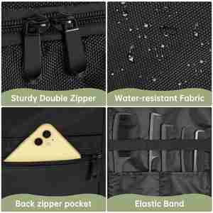 Sac de Coiffeur Grande Capacité avec Diviseurs Ajustables pour Organiser les Tondeuses, les Fournitures et Divers Outils de Coiffure - Product Image 3