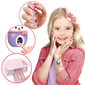 Ensemble de jeu d'imitation pour filles : Machine à pâtisserie DIY, accessoires mignons pour ongles, fards à paupières, rouges à lèvres et jouets de nail art - Product Image 3